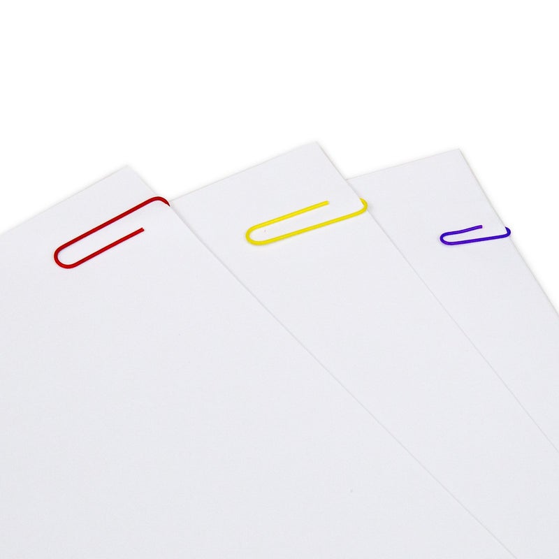 U Brands Paper Clips, Medium 1-1/8-Inch and Large 2-Inch Sizes, Assorted Colors, 450-Count - 661U08-24 - Image 2